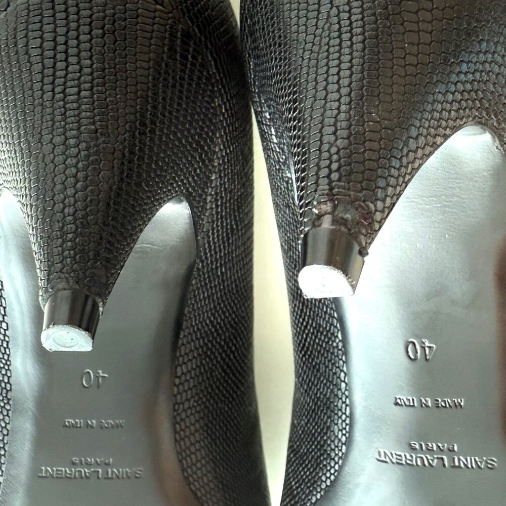 SAINT LAURENT Black Kitten 50 Pump – Size IT 40 / US 10-9.5 - Picture 9 of 10